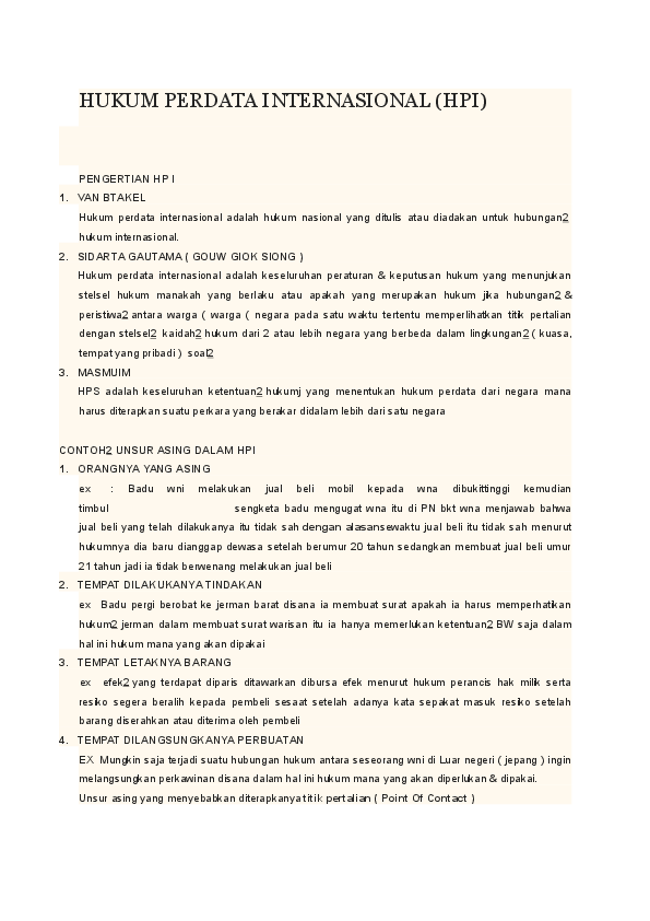 Detail Contoh Hukum Perdata Internasional Nomer 17