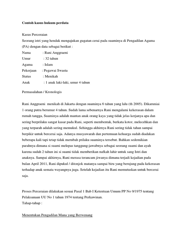 Detail Contoh Hukum Perdata Internasional Nomer 19