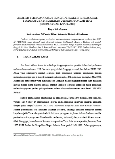 Detail Contoh Hukum Perdata Internasional Nomer 42