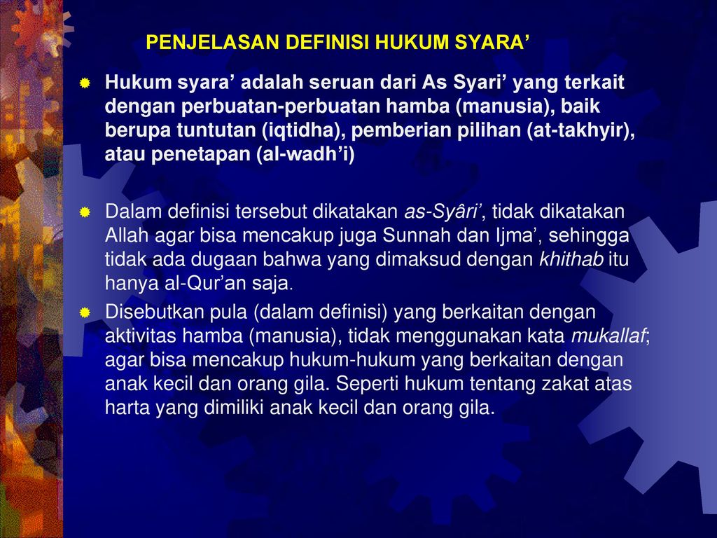 Detail Contoh Hukum Syara Nomer 4