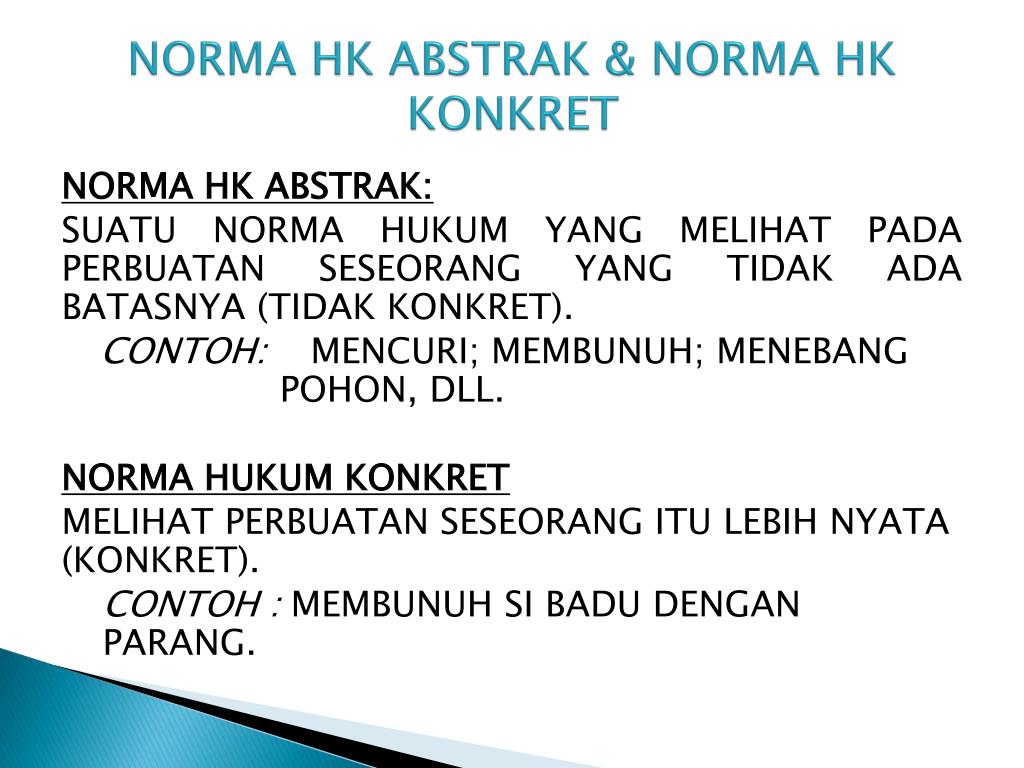 Detail Contoh Hukum Umum Nomer 15