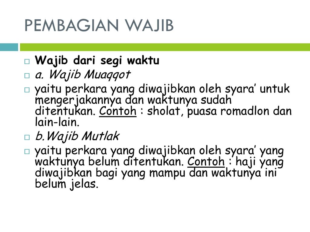 Detail Contoh Hukum Wajib Nomer 28