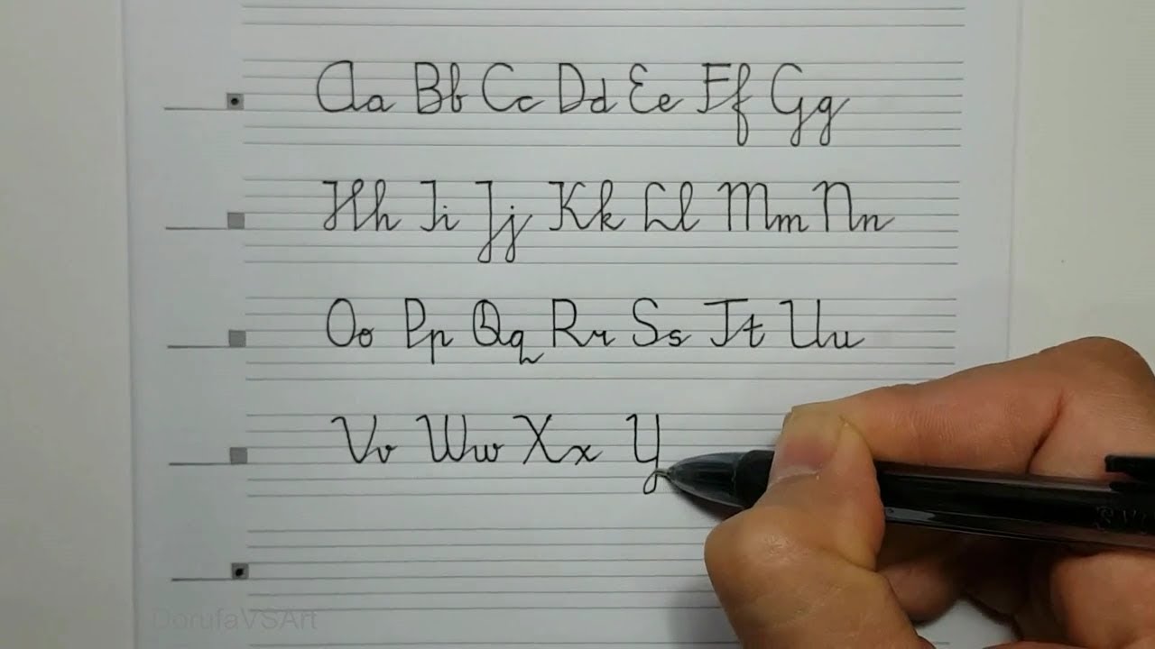 Detail Contoh Huruf F Sambung Nomer 9