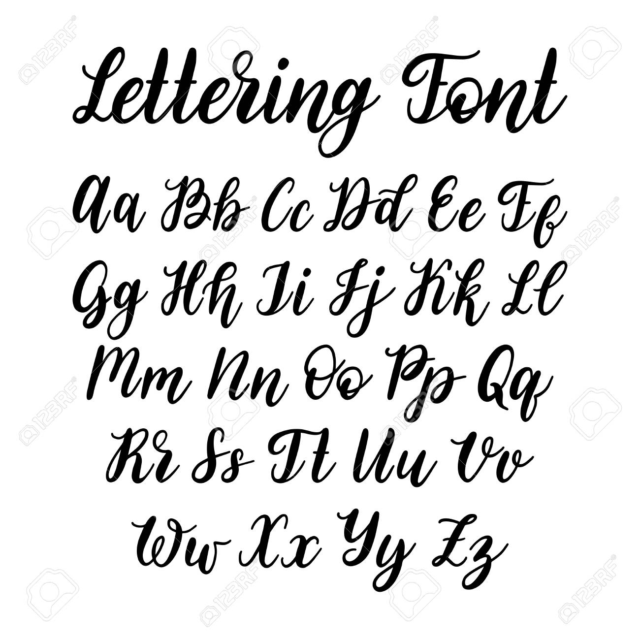 Detail Contoh Huruf Hand Lettering Nomer 9