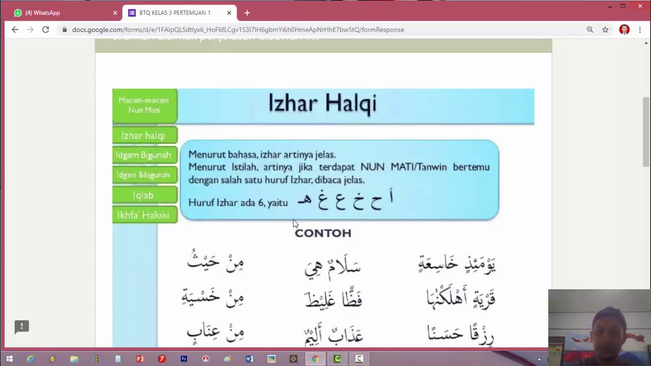 Detail Contoh Huruf Izhar Nomer 49