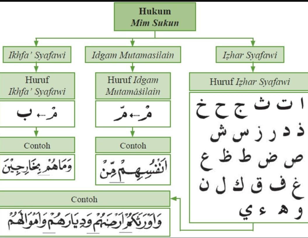 Detail Contoh Huruf Izhar Syafawi Nomer 3