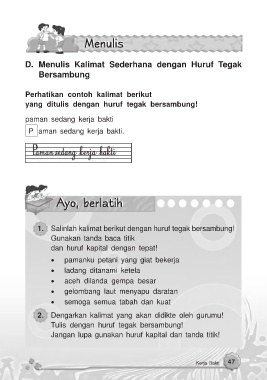 Detail Contoh Huruf Tegak Bersambung Nomer 29