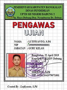 Detail Contoh Id Card Guru Pns Nomer 44