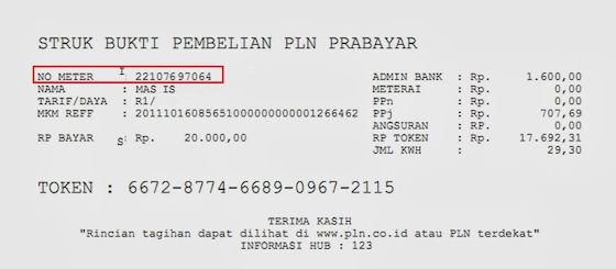 Detail Contoh Id Pln Nomer 33