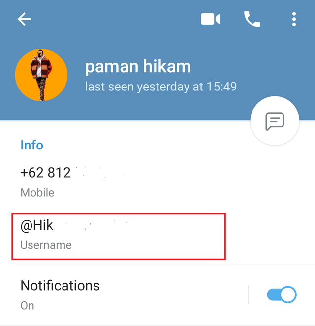 Detail Contoh Id Telegram Nomer 8