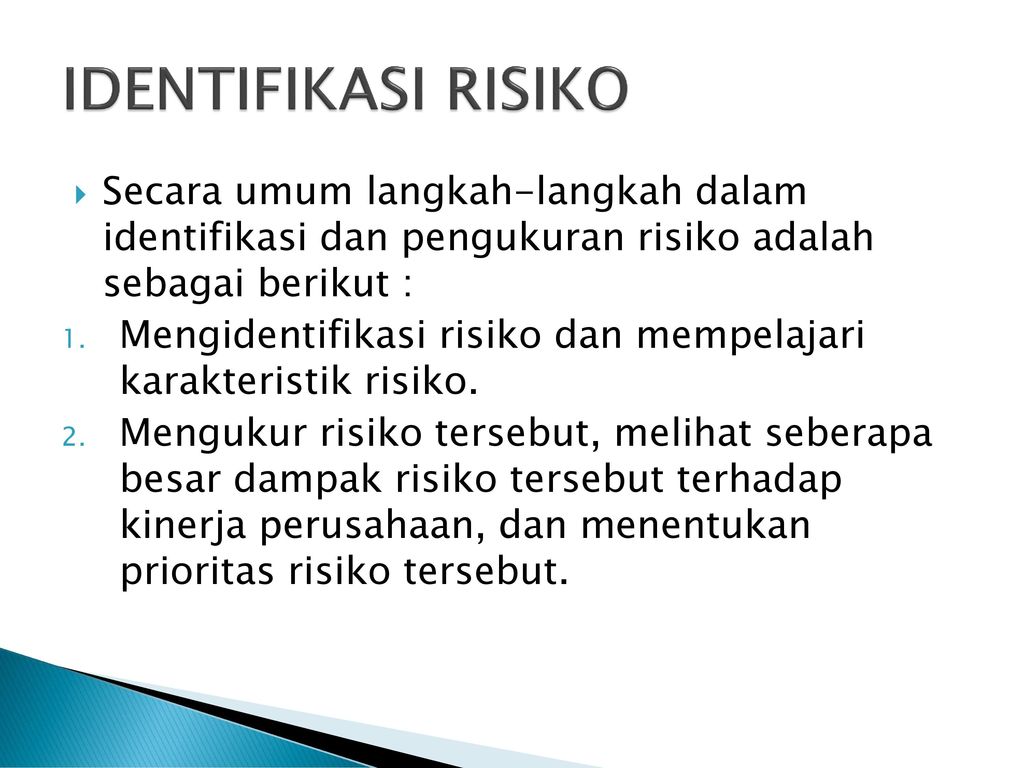 Detail Contoh Identifikasi Risiko Nomer 21