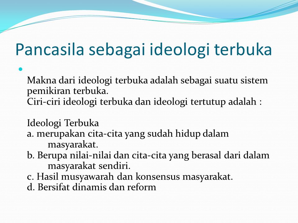 Detail Contoh Ideologi Tertutup Nomer 44