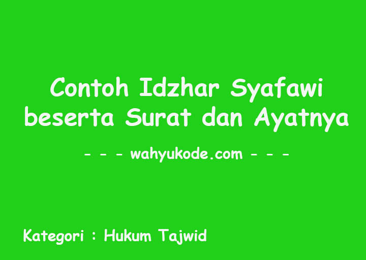 Detail Contoh Idzhar Syafawi Nomer 39