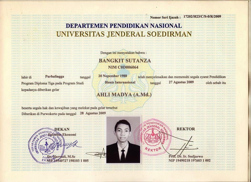 Detail Contoh Ijazah D3 Nomer 14