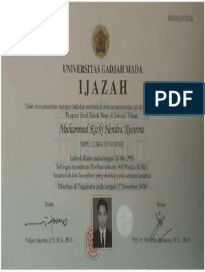 Detail Contoh Ijazah D3 Nomer 15