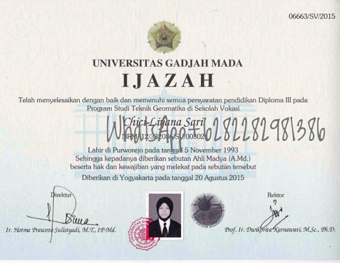 Detail Contoh Ijazah D3 Nomer 3