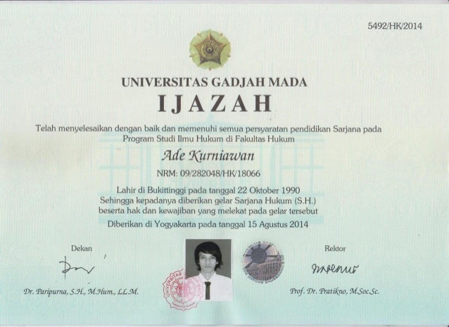 Detail Contoh Ijazah Kuliah Nomer 26