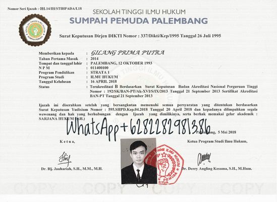 Detail Contoh Ijazah Kuliah Nomer 7