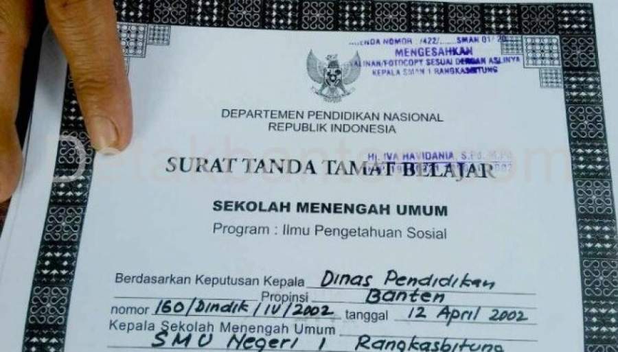 Detail Contoh Ijazah Legalisir Nomer 12