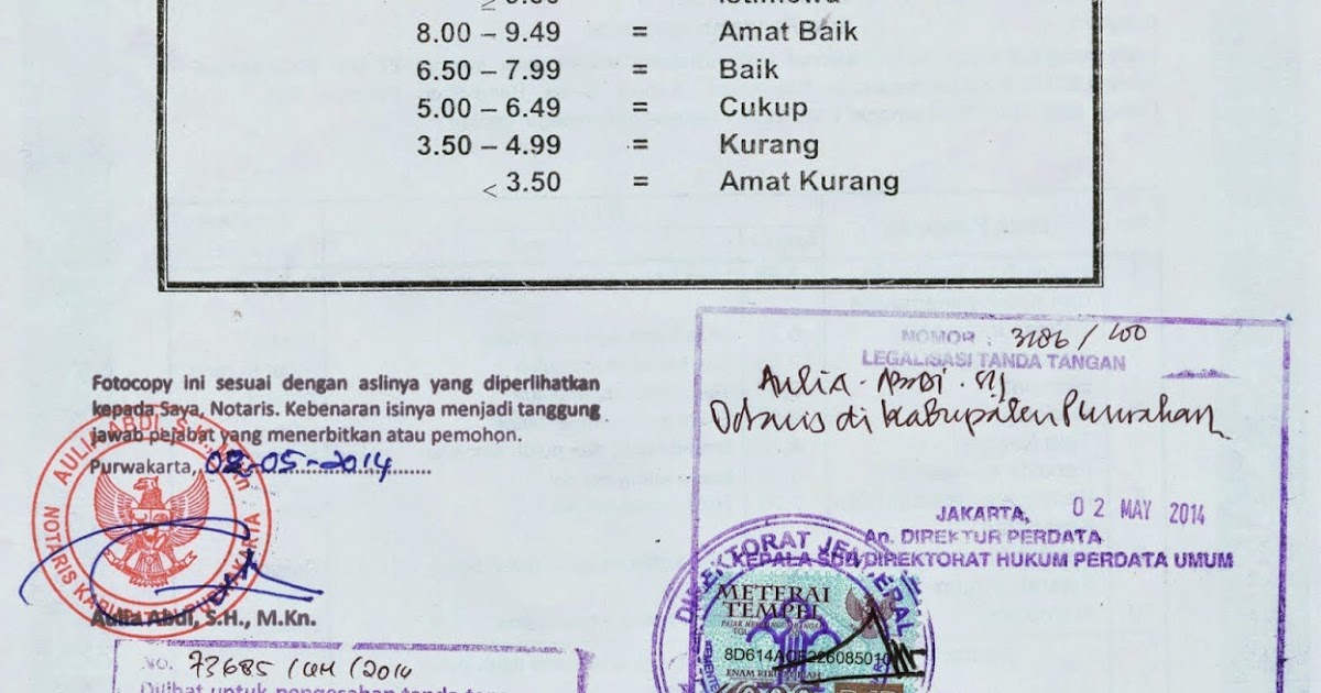 Detail Contoh Ijazah Legalisir Nomer 29