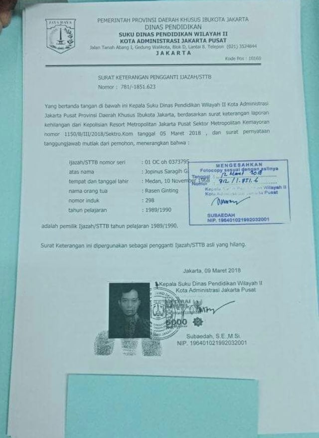 Detail Contoh Ijazah Legalisir Nomer 36