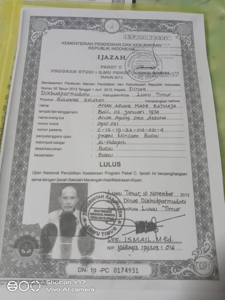 Detail Contoh Ijazah Paket C Palsu Nomer 45