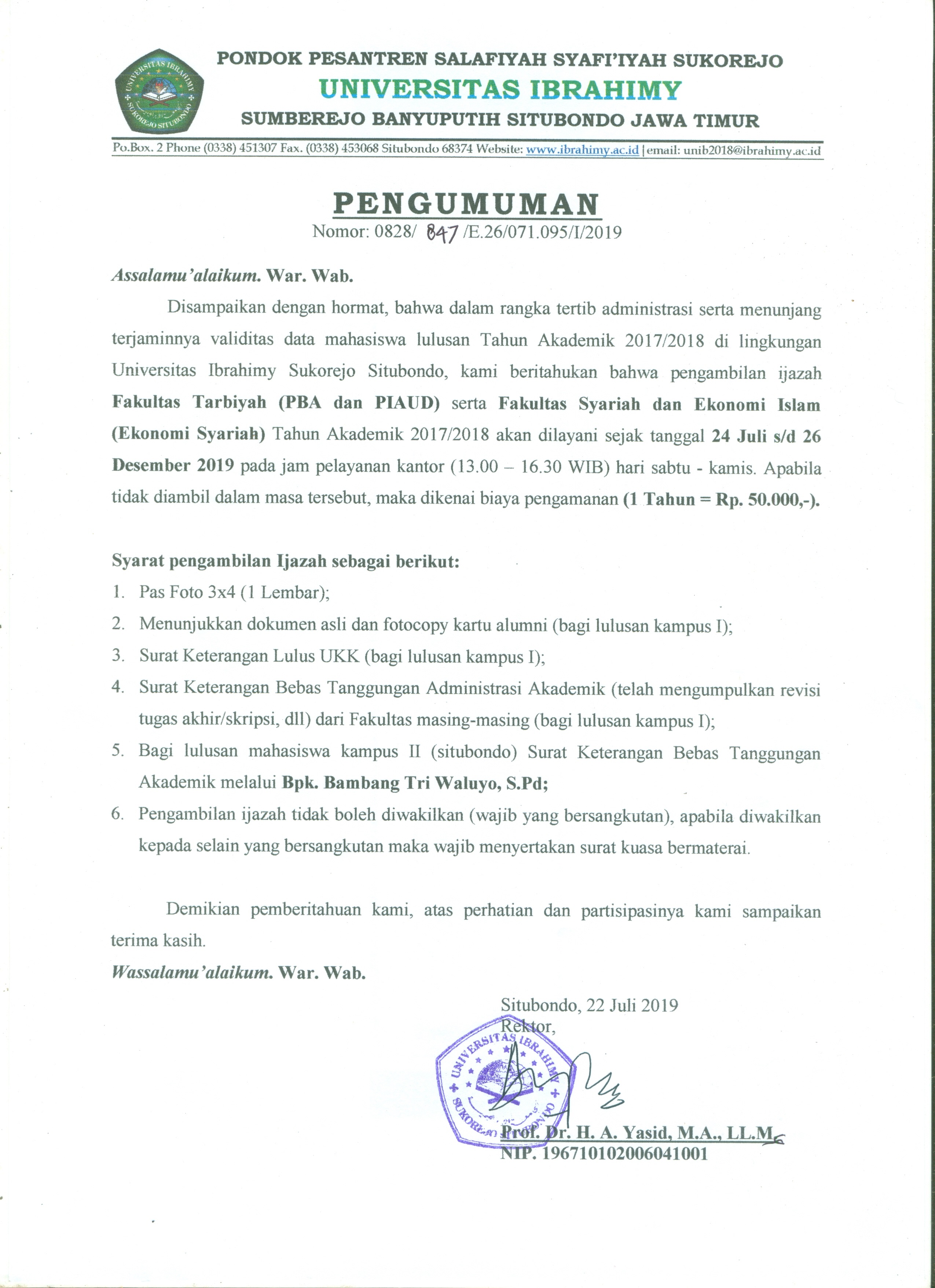 Detail Contoh Ijazah Pondok Pesantren Nomer 38