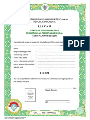 Detail Contoh Ijazah S1 Kosong Nomer 17