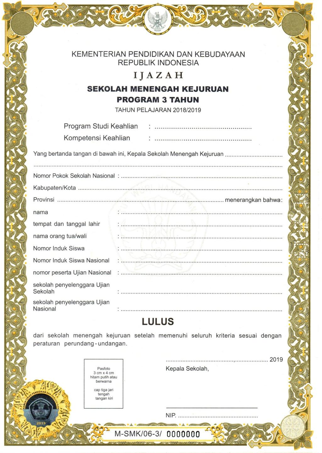 Detail Contoh Ijazah S1 Kosong Nomer 20