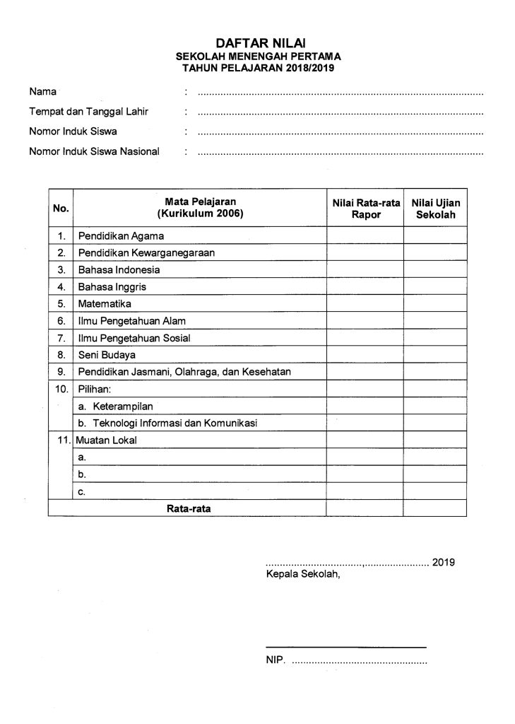 Detail Contoh Ijazah Sma 2019 Nomer 54