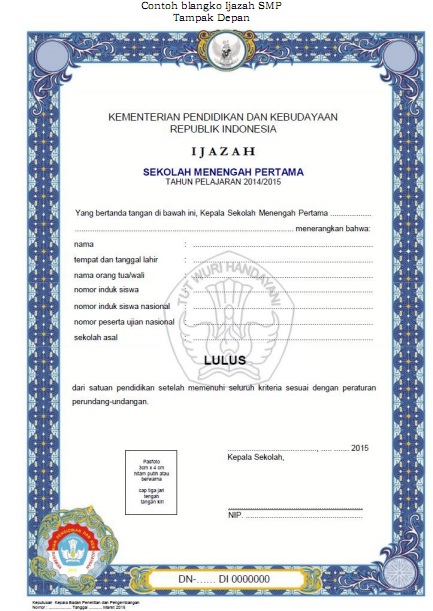 Detail Contoh Ijazah Sma Tahun 2003 Nomer 11