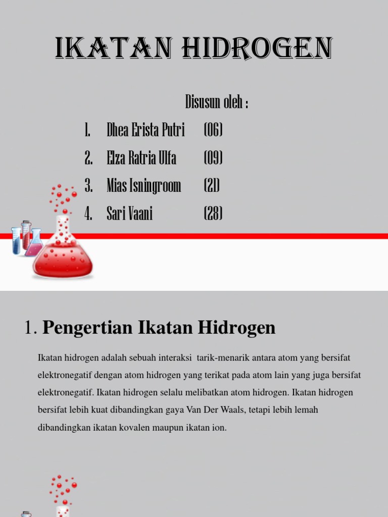 Detail Contoh Ikatan Hidrogen Nomer 44