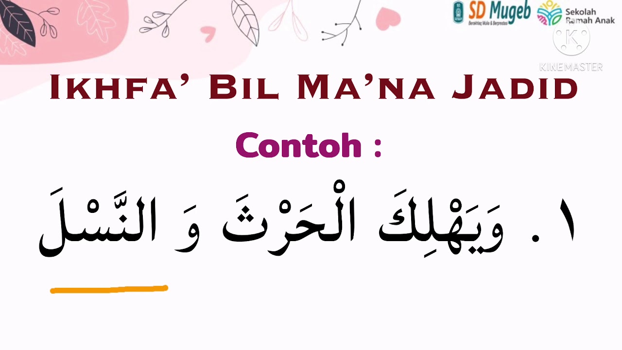 Detail Contoh Ikhfa Dalam Al Quran Nomer 53