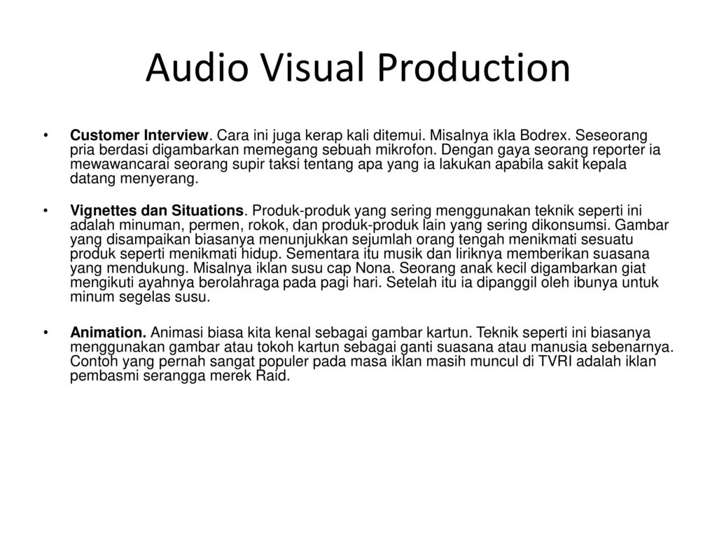 Detail Contoh Iklan Audio Visual Nomer 11