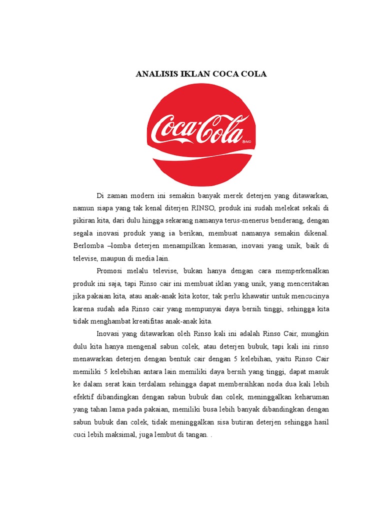 Detail Contoh Iklan Coca Cola Nomer 48