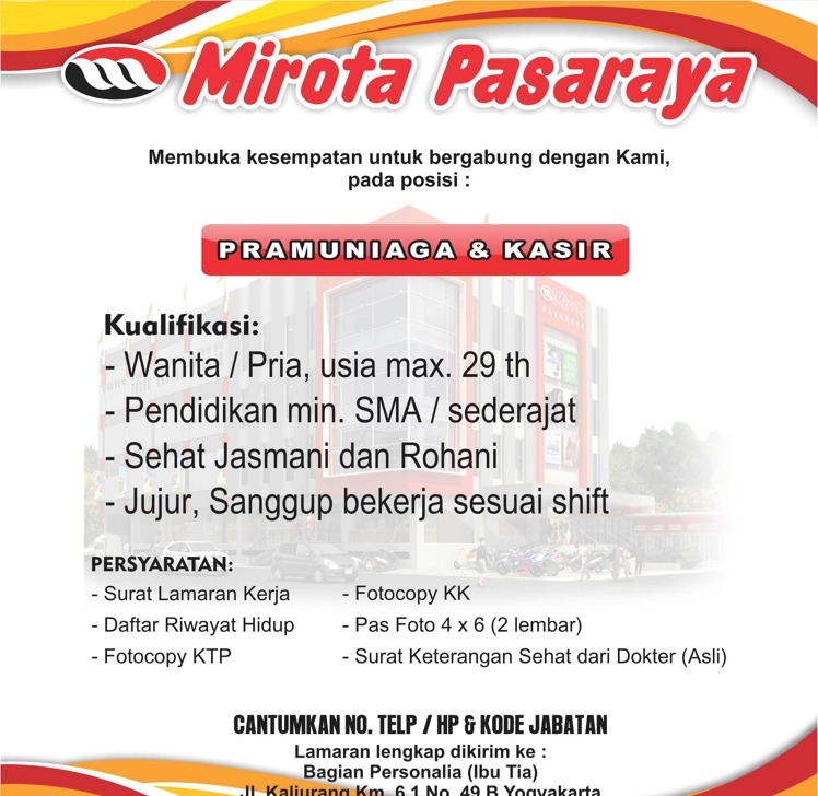 Detail Contoh Iklan Lamaran Pekerjaan Nomer 8