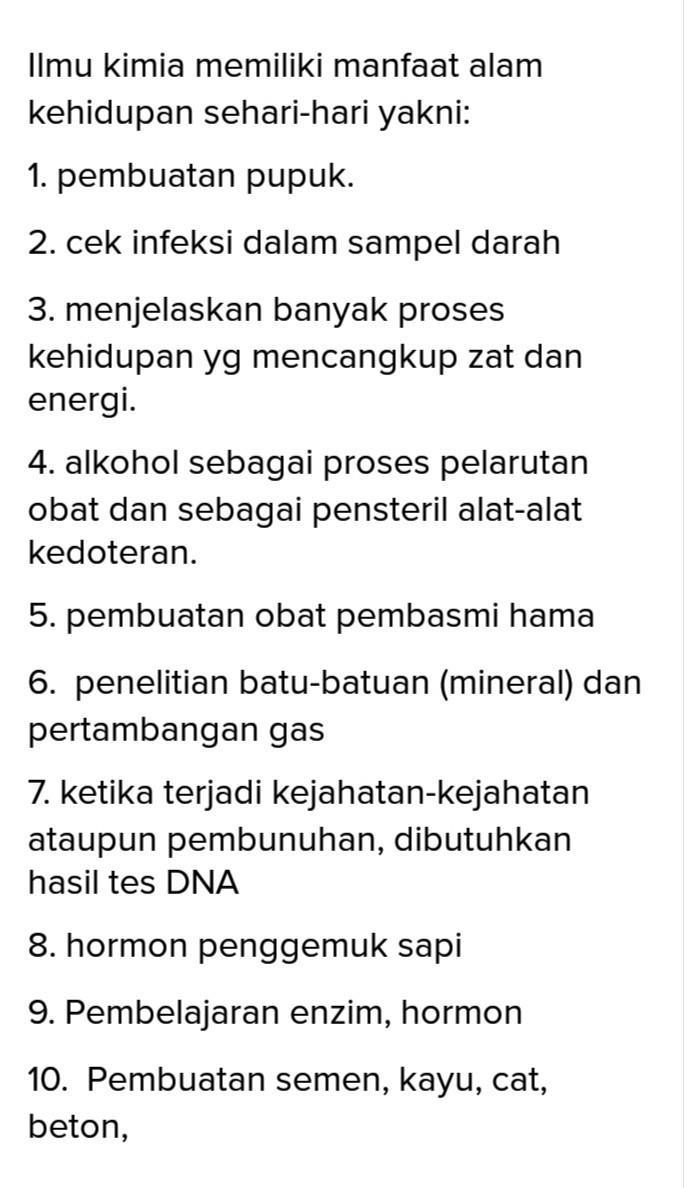 Detail Contoh Ilmu Kimia Nomer 17