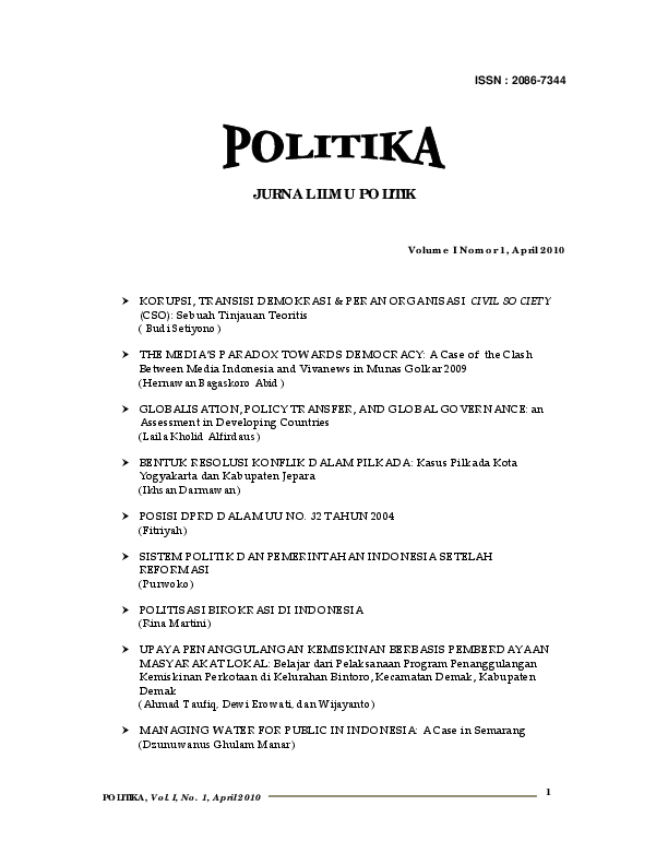 Detail Contoh Ilmu Politik Nomer 45