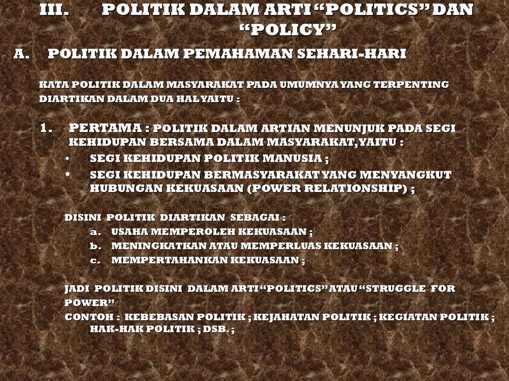 Detail Contoh Ilmu Politik Nomer 7