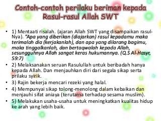 Detail Contoh Iman Kepada Rasul Nomer 4