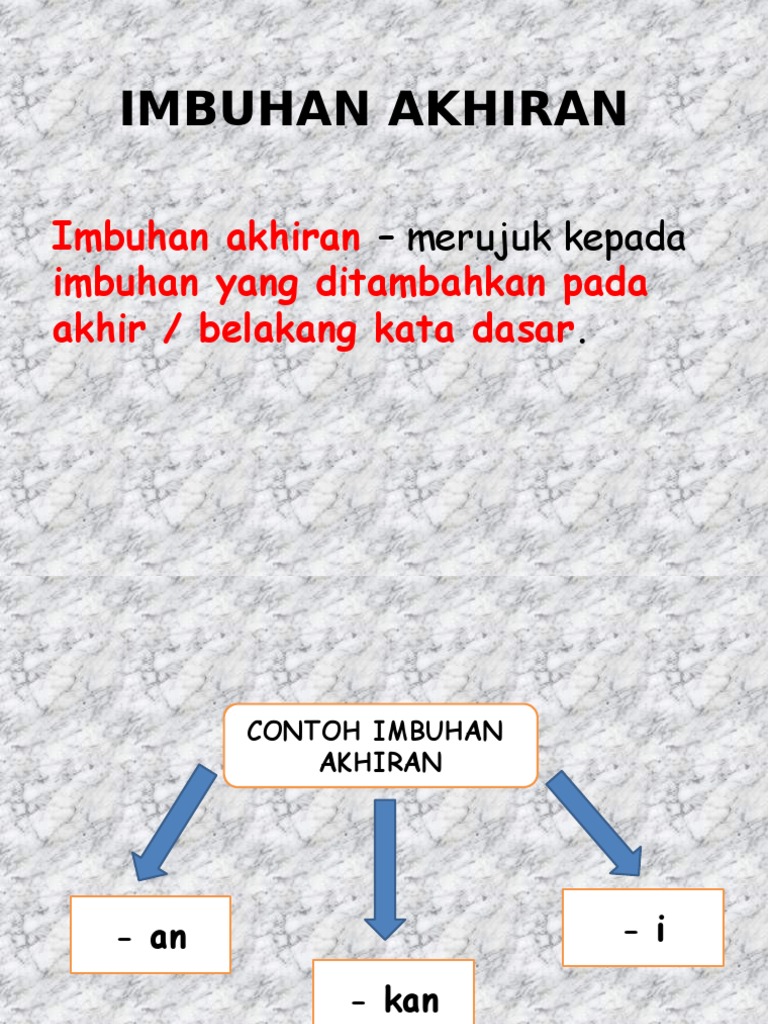 Detail Contoh Imbuhan Akhiran Nomer 17