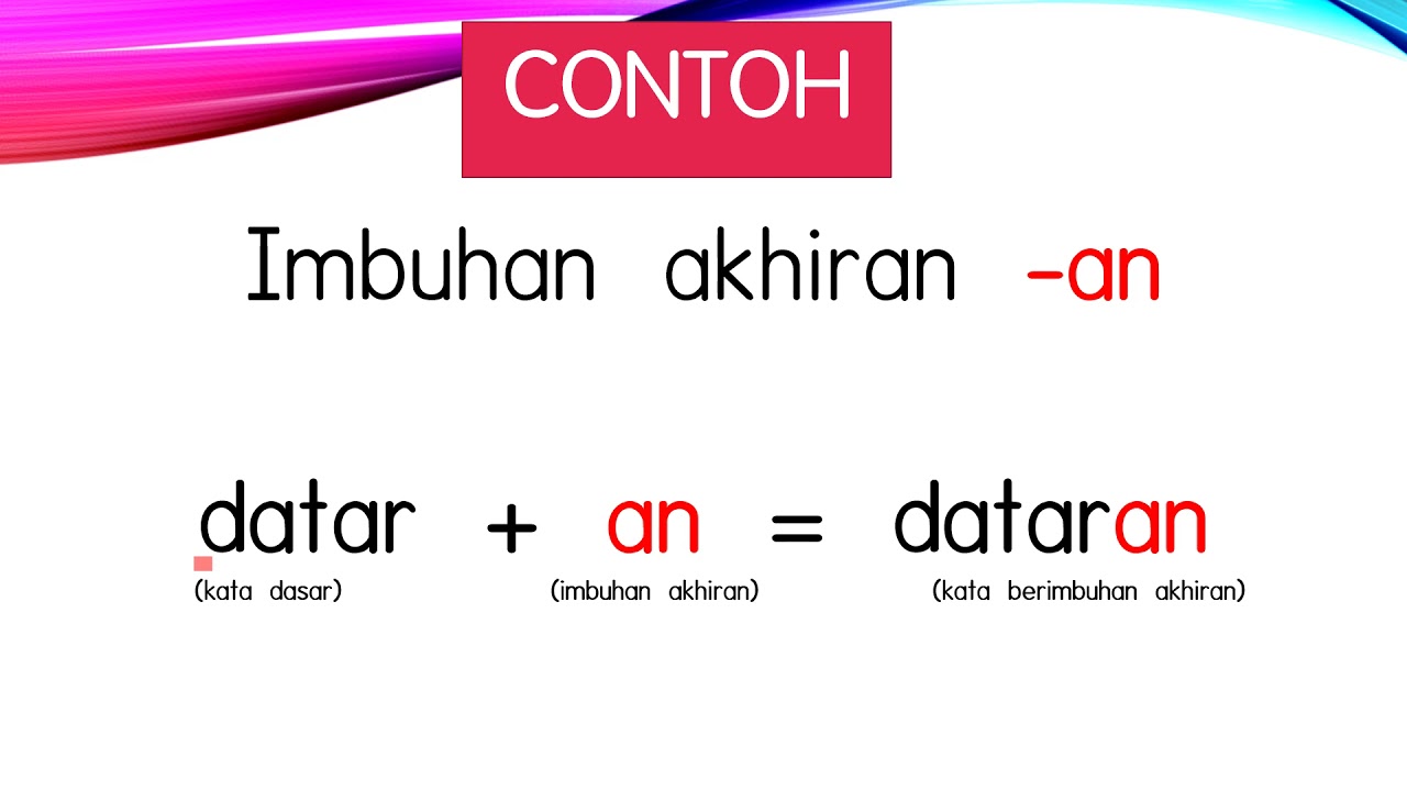 Detail Contoh Imbuhan Akhiran Nomer 5