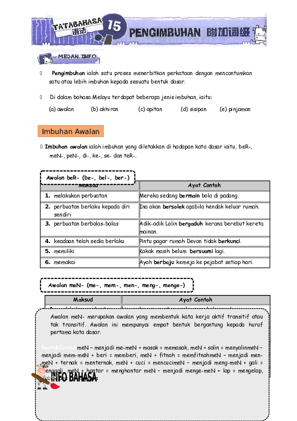 Detail Contoh Imbuhan Akhiran Nomer 42