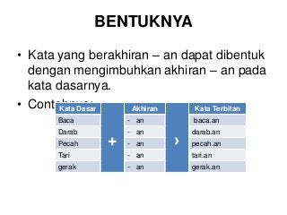 Detail Contoh Imbuhan Akhiran Nomer 43