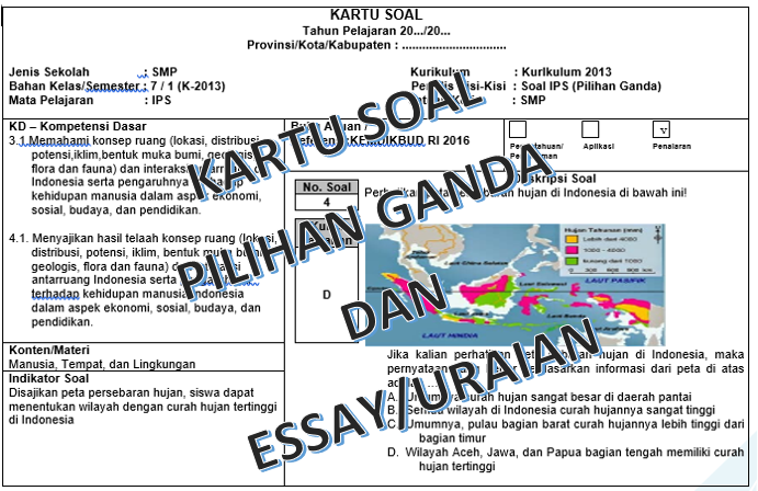 Detail Contoh Indikator Soal Pilihan Ganda Nomer 30