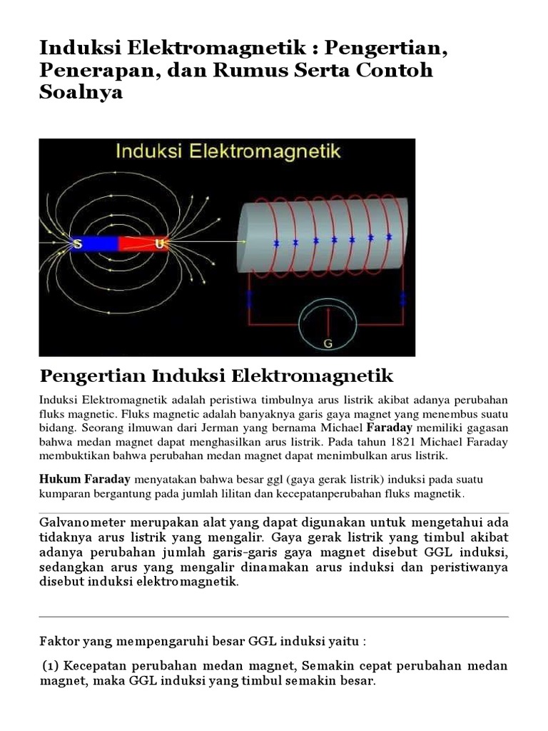 Detail Contoh Induksi Listrik Nomer 42