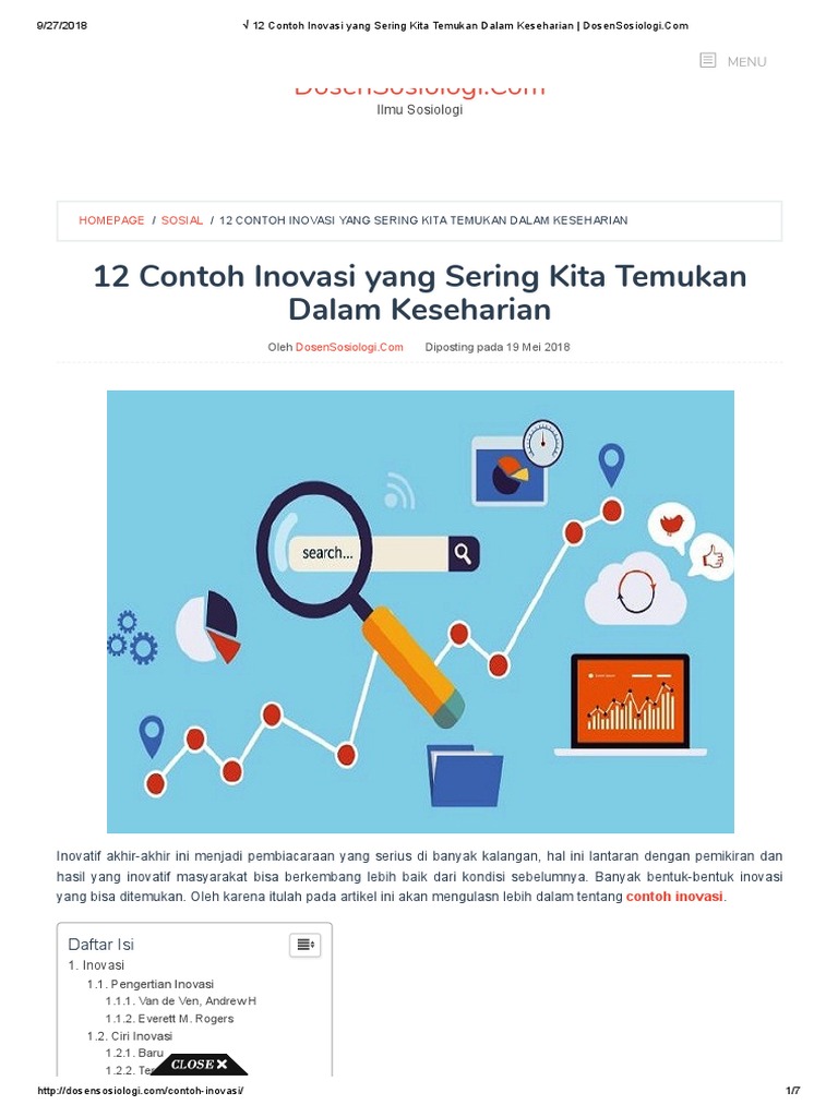 Detail Contoh Inovasi Sosial Nomer 5