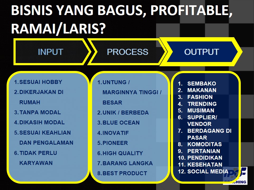 Contoh Input Proses Output - KibrisPDR