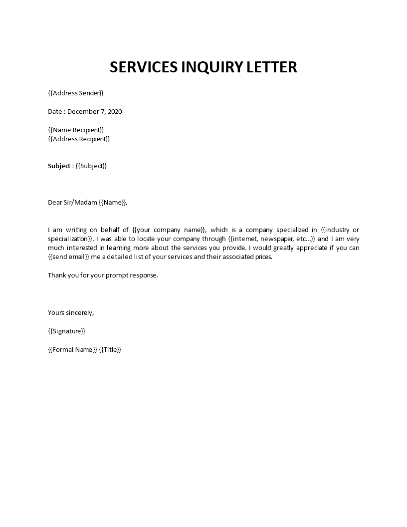 Detail Contoh Inquiry Letter Nomer 10