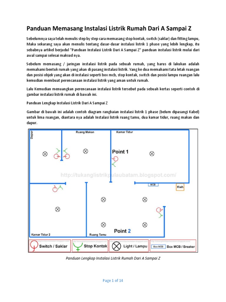 Detail Contoh Instalasi Listrik Rumah Nomer 38